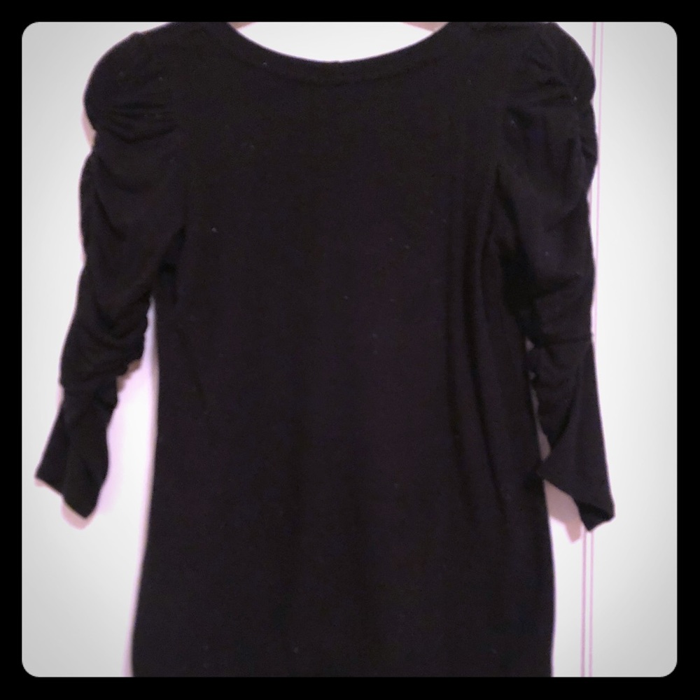 Black 3/4 sleeve “sweatshirt”  from Anthropologie